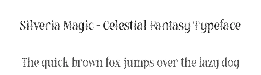 Silveria Magic – Celestial Fantasy Typeface by alit design — Decorative Font