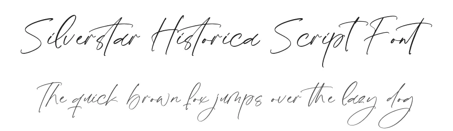 Silverstar Historica Script Font by Operatype.Co — Script Handwritten Font