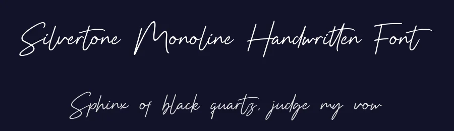 Silvertone Monoline Handwritten Font by balpirick — Script Handwritten Font — thumbnail 2