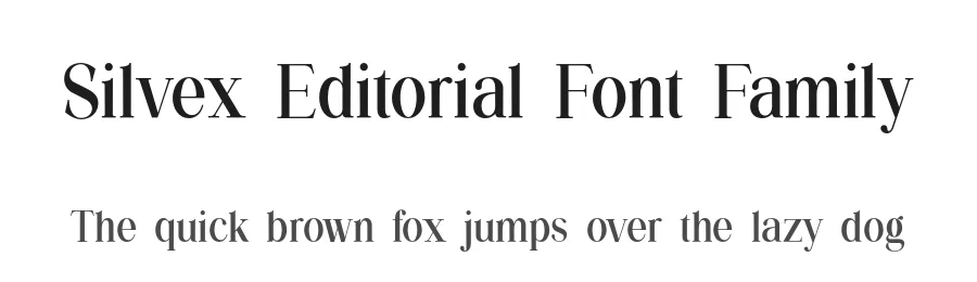 Silvex Editorial Font Family by UICreative — Serif Font