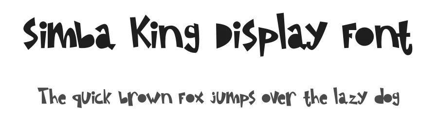 Simba King Display Font by letterenastudios — Display Font