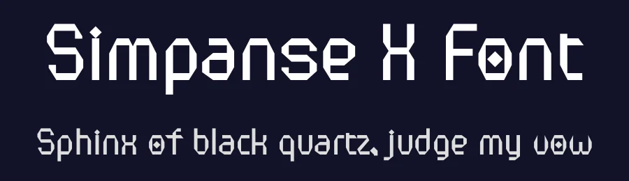 Simpanse X Font by ffeeaarr — Display Font — thumbnail 2