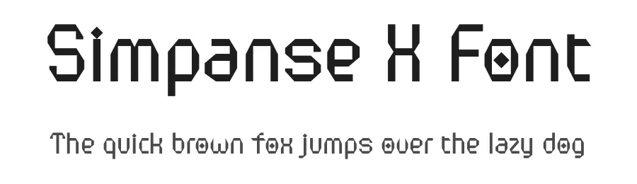 Simpanse X Font by ffeeaarr — Display Font