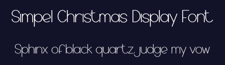 Simpel Christmas Display Font by creativeletter — Display Font — thumbnail 2