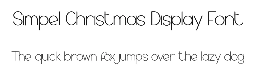 Simpel Christmas Display Font by creativeletter — Display Font