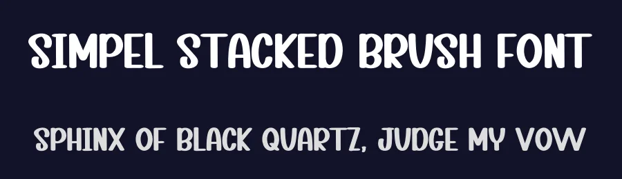 Simpel Stacked Brush Font by inermediaSTUDIO — Display Font — thumbnail 2