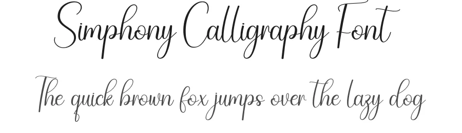 Simphony Calligraphy Font by creativeletter — Script Handwritten Font