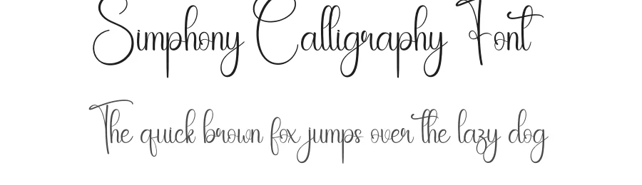 Simphony Calligraphy Font by creativeletter — Script Handwritten Font