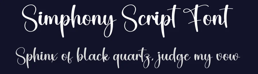 Simphony Script Font by creativeletter — Script Handwritten Font — thumbnail 2
