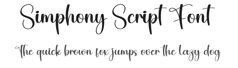 Simphony Script Font by creativeletter — Script Handwritten Font
