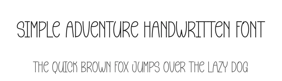 Simple Adventure Handwritten Font by andikastudio — Script Handwritten Font