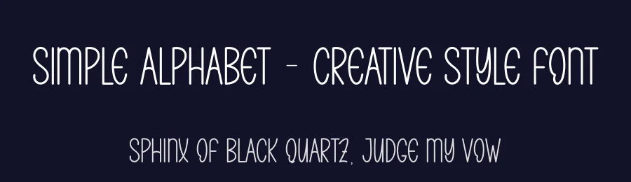 Simple Alphabet – Creative Style Font by andikastudio — Display Font — thumbnail 2