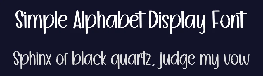 Simple Alphabet Display Font by inermediaSTUDIO — Display Font — thumbnail 2