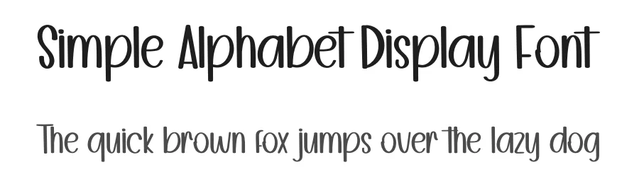 Simple Alphabet Display Font by inermediaSTUDIO — Display Font