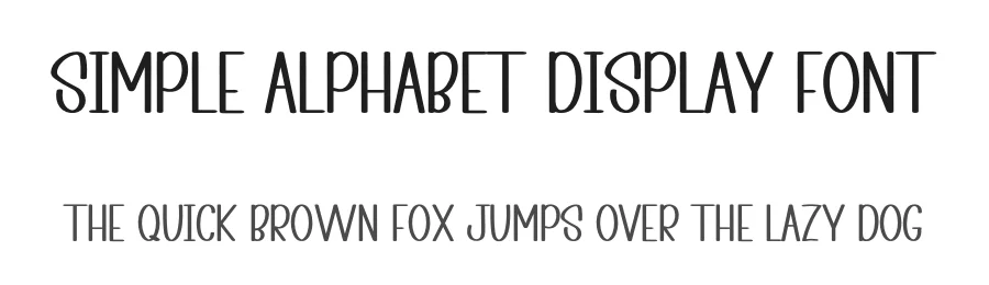 Simple Alphabet Display Font by inermediaSTUDIO — Script Handwritten Font