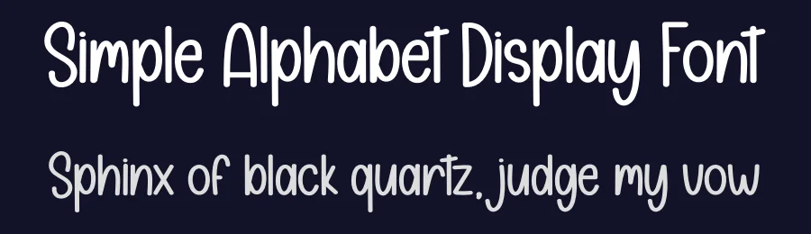 Simple Alphabet Display Font by andikastudio — Display Font — thumbnail 2
