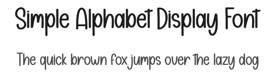 Simple Alphabet Display Font by andikastudio — Display Font