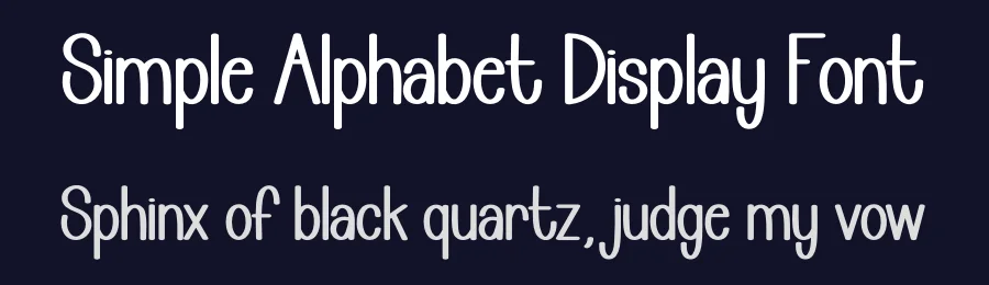 Simple Alphabet Display Font by andikastudio — Display Font — thumbnail 2