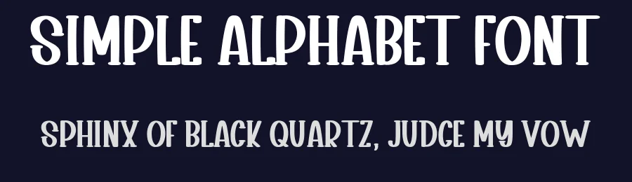 Simple Alphabet Font by inermediaSTUDIO — Display Font — thumbnail 2