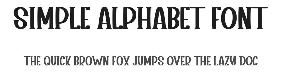 Simple Alphabet Font by inermediaSTUDIO — Display Font