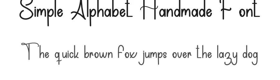 Simple Alphabet Handmade Font by inermediaSTUDIO — Display Font