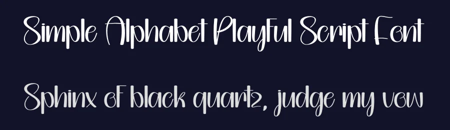 Simple Alphabet Playful Script Font by creativeletter — Script Handwritten Font — thumbnail 2