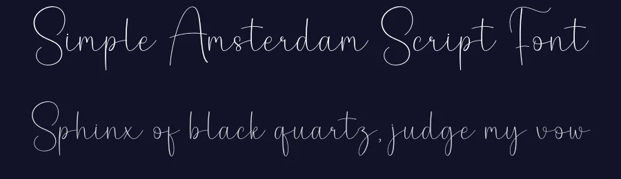 Simple Amsterdam Script Font by creativeletter — Script Handwritten Font — thumbnail 2