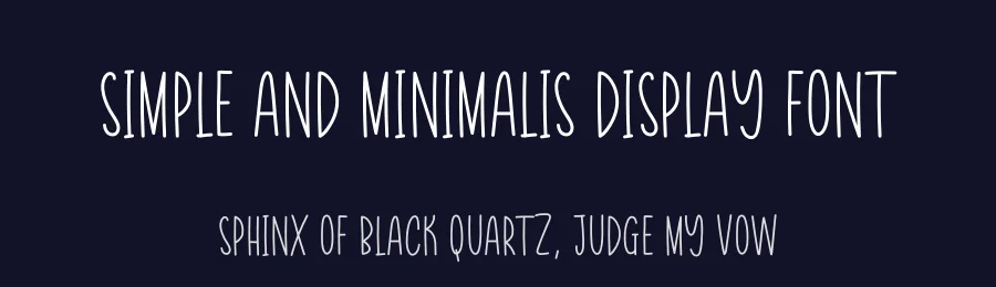 Simple And Minimalis Display Font by creativeletter — Display Font — thumbnail 2