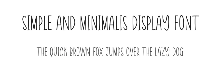 Simple And Minimalis Display Font by creativeletter — Display Font