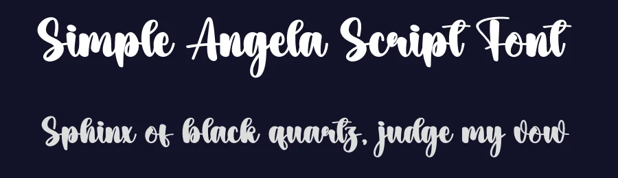 Simple Angela Script Font by creativeletter — Script Handwritten Font — thumbnail 2