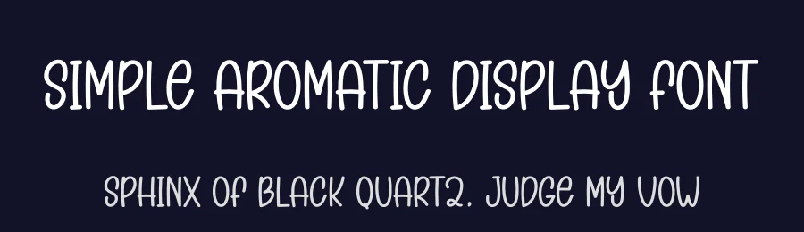 Simple Aromatic Display Font by creativeletter — Display Font — thumbnail 2