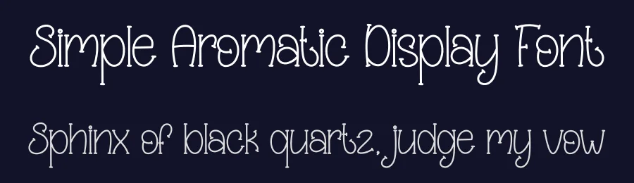 Simple Aromatic Display Font by creativeletter — Display Font — thumbnail 2