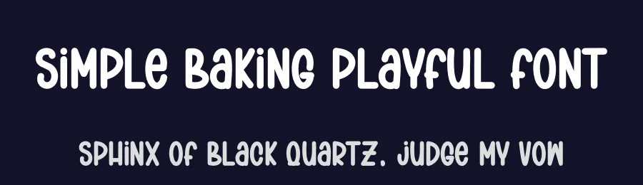 Simple Baking Playful Font by andikastudio — Display Font — thumbnail 2