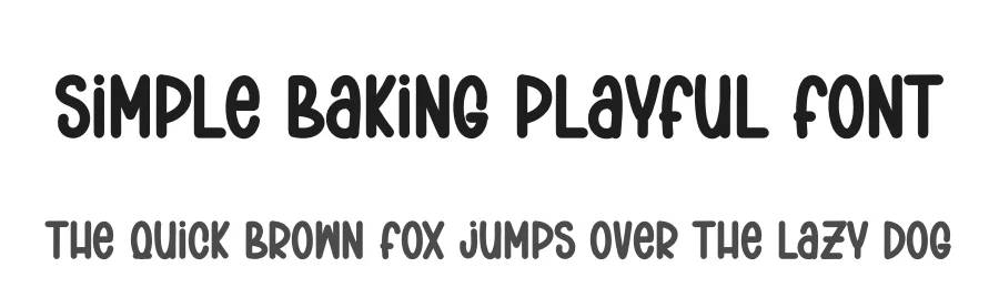 Simple Baking Playful Font by andikastudio — Display Font