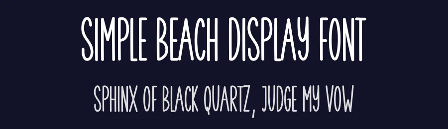 Simple Beach Display Font by creativeletter — Script Handwritten Font — thumbnail 2