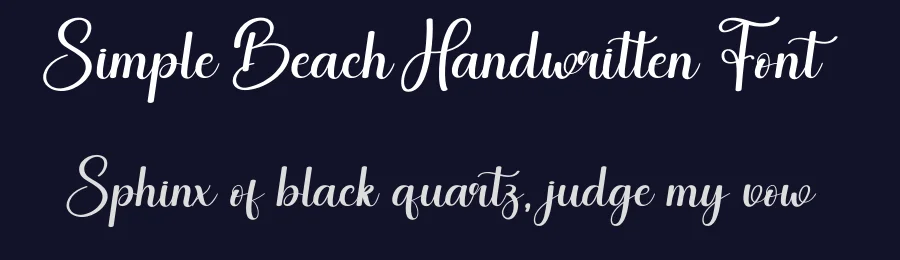 Simple Beach Handwritten Font by creativeletter — Script Handwritten Font — thumbnail 2