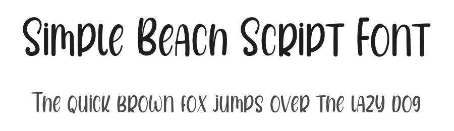 Simple Beach Script Font by inermediaSTUDIO — Display Font