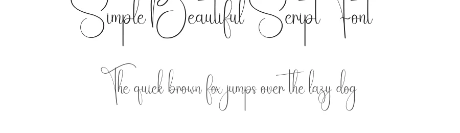 Simple Beautiful Script Font by creativeletter — Script Handwritten Font