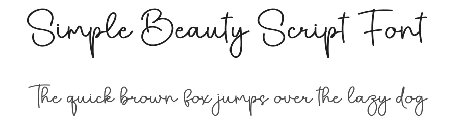 Simple Beauty Script Font by creativeletter — Script Handwritten Font