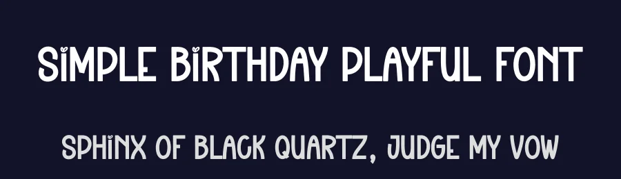 Simple Birthday Playful Font by creativeletter — Script Handwritten Font — thumbnail 2