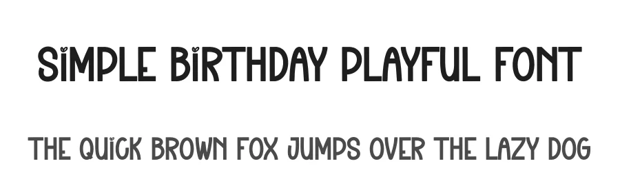 Simple Birthday Playful Font by creativeletter — Script Handwritten Font