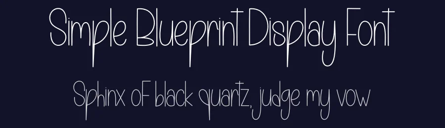 Simple Blueprint Display Font by andikastudio — Display Font — thumbnail 2