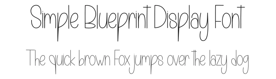 Simple Blueprint Display Font by andikastudio — Display Font