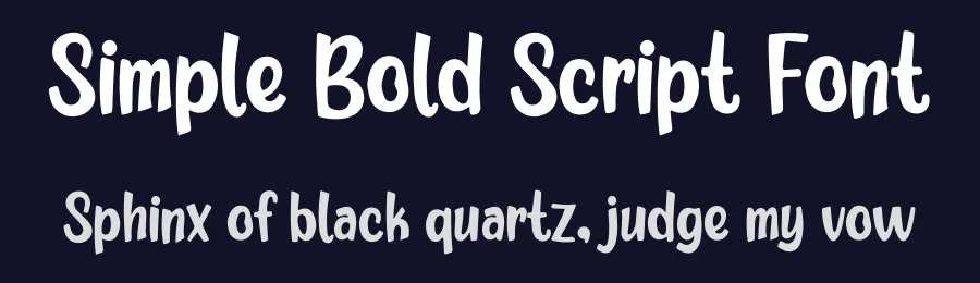 Simple Bold Script Font by freshtypeink — Display Font — thumbnail 2