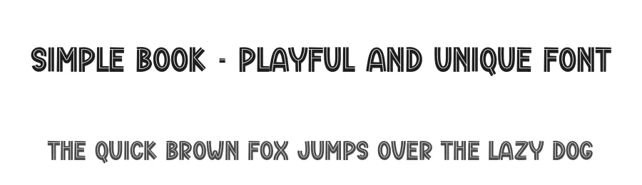 Simple Book – Playful And Unique Font by creativeletter — Display Font
