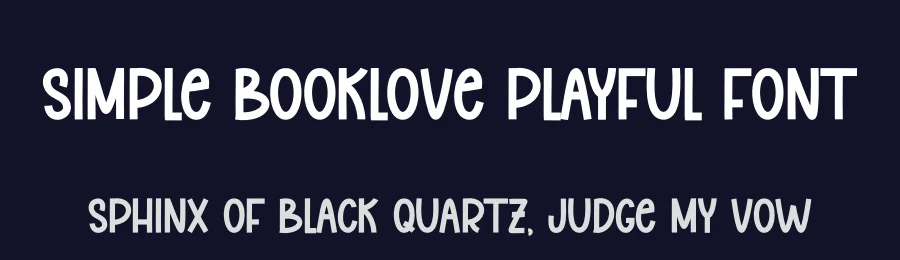 Simple Booklove Playful Font by andikastudio — Display Font — thumbnail 2