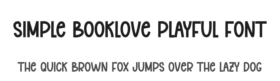 Simple Booklove Playful Font by andikastudio — Display Font