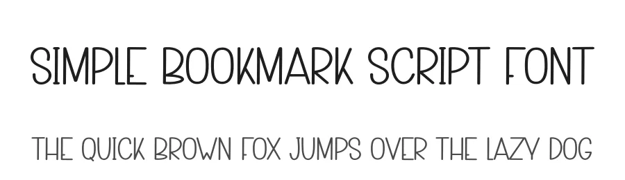 Simple Bookmark Script Font by creativeletter — Script Handwritten Font