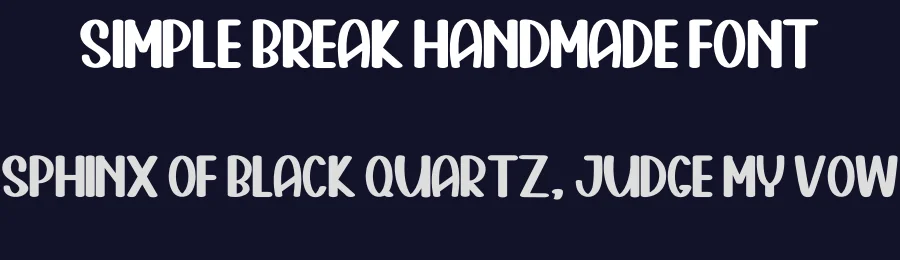 Simple Break Handmade Font by inermediaSTUDIO — Display Font — thumbnail 2