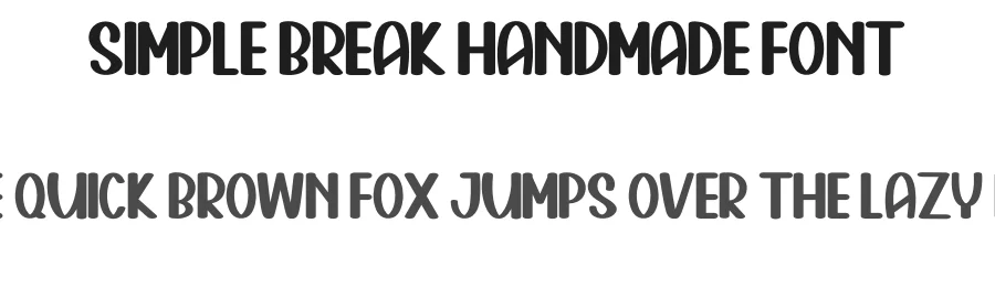 Simple Break Handmade Font by inermediaSTUDIO — Display Font